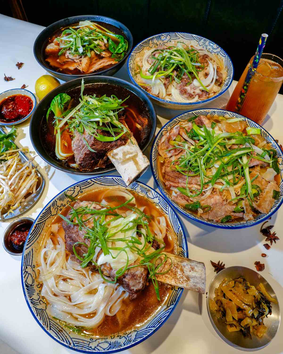 Dishes on the table at Chảo's Bistro